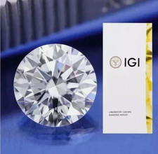 IGI Certified 3.02 Ct Round Lab-Grown CVD Diamond Natural D Color VVS1  Loose picture