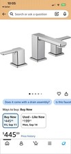 Moen 90 Degree TS6721 Chrome Widespread Bathroom Faucet 2 Handle Open Box picture