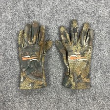 Sitka Gradient Gloves Mens L Waterfowl Marsh Camo Full Finger Lined Hunting picture