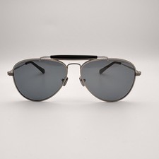 EYEVAN Astro AG-BK Antique Gold & Black James Dean Aviator Sunglasses 57mm NEW picture