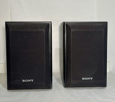 Pair Of Sony SS-B1000 120 Watts Compact 2 Way Bookshelf Speakers Works Great picture