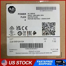 Allen-Bradley 22A-B8P0N104 PowerFlex 4 1.5 kW (2 Hp) AC Drive US Free Tax picture
