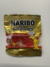 RARE Only RED Gummy  Bear Treat Size Haribo Pack picture