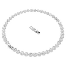 Swarovski Una Angelic 5117703 All-Around Crystal White Rhodium-Plated Necklace picture