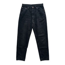 Vintage Jordache High Rise Tapered Leg Black Denim Mom Jeans 90s Retro Size 10 picture
