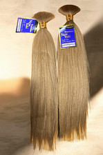 Outre New Yaki Premium 100% Human Hair Straight color 27 Ash Blond 2 Pack 18” picture