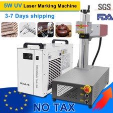 CRS 5W UV Laser Marking Engraver Machine For Glass Metal Wood Acrylic US Ship picture