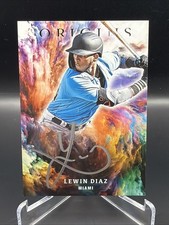 2021 Panini Chronicles - Origins Signatures Lewin Diaz #OS-LD Silver Ink (AU,... picture