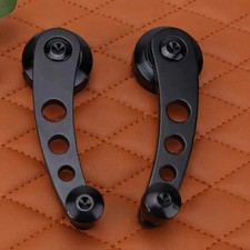 Black/Billet Aluminum Window Crank Handle Winders Car Truck Glass Door Universal picture