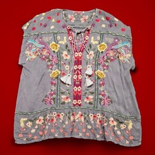 🌼Stunning Johnny Was XXL Talon Embroidered Blouse EUC picture