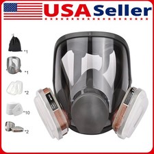 US Full Face Gas Mask Painting Spraying Respirator w/Filters for 6800 Facepiece picture