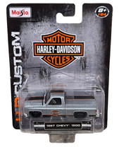Maisto Harley Davidson 1987 Chevy 1500 Pickup Truck 1/64 picture