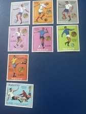 PARAGUAY , 1969, SOCCER , 8 MNH STAMPS, XF Condition, See Photos picture