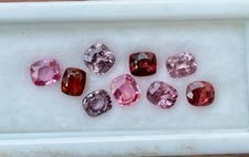 Natural 100% VVS-VS 9/Pc 5.01 ct Cushion Multi,color Spinel MOGOK Gemstone picture