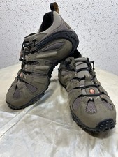 Merrell Men Low-Top Hiking Shoes vibram sole kangaroo/boa grey Lace-Up US  9 picture