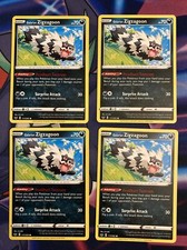 4x Galarian Zigzagoon - 117/202 - Common NM-Mint Pokemon SWSH1 - Sword and Shiel picture