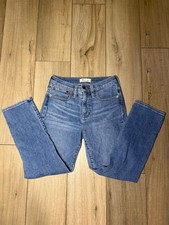 Madewell The Perfect Vintage Jeans 24P High Rise Straight Leg Medium Wash picture