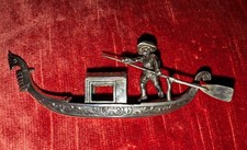 Antique Neresheimer Hanau Silver Miniature Gondola c1920 German Venetian Silver picture