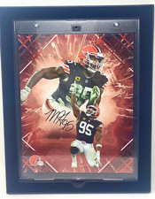 2025 Fanatics Under Wraps Emanate Myles Garrett 8x10 Autographed Rare   #4/5   picture