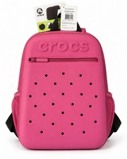 Crocs Royal Pink Backpack CZFB0037-679 Zip Key Leash Bottle Pockets NWT picture