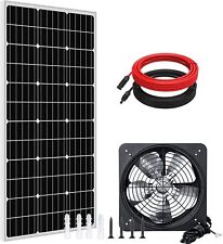 3000CFM Solar Attic Ventilator Roof Vent Fan + 100W 12V Solar Panel Kit picture