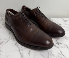 Allen Edmonds PARK AVENUE Mens Sz 11 E Dark Chilli Leather Cap-Toe Oxfords Lace picture