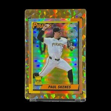 PAUL SKENES REFRACTOR ROOKIE CUP 2025 Topps Chrome 1990 Insert Card - Pirates picture