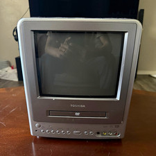 Working Toshiba MD9DP1 CRT TV Television DVD Combo Built-In DVD Player Gray picture