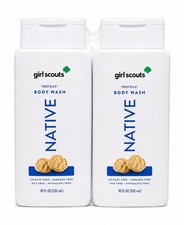 2 Pack Native Girl Scouts Trefoils Body Wash 18 fl oz Sulfate Free New Sealed picture