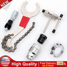 New 6pcs Bicycle Repair Tool Set Crank Chain Cutter Extractor Freewheel Puller picture
