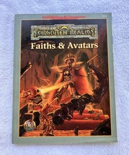 TSR Dungeons & Dragons Forgotten Realms Faiths & Avatars PB 1996 1st Ed Color picture