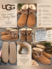 UGG Women’s 11 Chestnut Camo Classic Boots Rare Style New Never Worn picture
