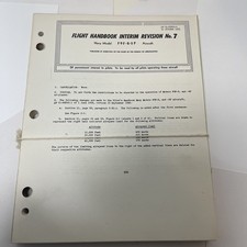1955 Navy Model F9F-5-5-P Rev No 7 New Old Stock picture