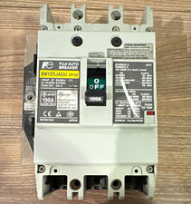 Fuji Electric BW125JAGU-3P100 Circuit Breaker 3-Pole 100A 600V Trip Ind picture