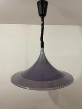 Vintage Meblo Svetila Trumpet Pendant Lamp 1970s Space Age Yugoslavia Purple picture