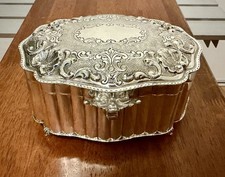 Vintage Italian 925 Sterling Silver Case Esrog Etrog Box - Weight 16 oz picture