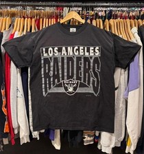 1993 Remake Los Angeles Raiders NFL Black Short Sleeve T Shirt HN8569 picture