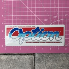 Option2 Sticker Magazine JDM Japan Drifting Vintage Original 100% Authentic picture