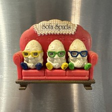 Giftco Vintage 1983 Sofa Spuds Vintage Refrigerator Magnet Complete Set picture