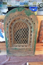 Antique Salvaged NYC Brownstone Arched Fireplace cast iron William H Jackson picture