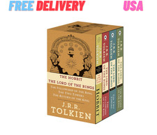 J.R.R. Tolkien 4-Book Boxed Set: the Hobbit and the Lord of the Rings - New picture