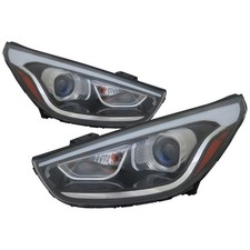 Headlight Set For 2014-2015 Hyundai Tucson CAPA HY2502185 HY2503185 Halogen picture