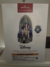 Hallmark 2026 Walt Disney World Magic Kingdom Cinderella Castle Tree Topper NEW picture