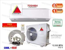 12,000 BTU Ductless Air Conditioner, Heat Pump Mini Split 110V 1 Ton With/Kit  picture