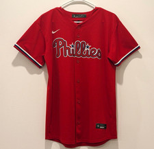 Nike Philadelphia Phillies Bryce Harper #3 Red MLB Baseball Jersey, Size YouthXL picture