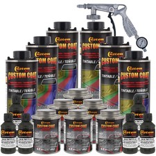 USMC Dark Olive Drab Urethane Spray-On Truck Bed Liner, 1.5 Gal Kit Spray Gun picture