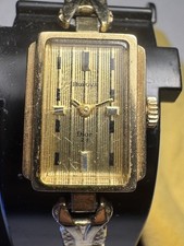 RARE VINTAGE Bulova Christian Dior Ladies Watch Mid-70s 10kt RGP picture
