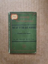 Lay Of The Last Minstrel Walter Scott 1879 Hardcover Harper's Half Hour Series picture