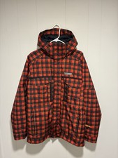 Vintage Y2K Burton White Collection Plaid Snowboard Jacket Men’s Medium Red picture
