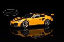 Spark 1/18 Porsche 911 991 GT2 RS Weissach PTS Signal Yellow 1/100 Exclusive NEW picture